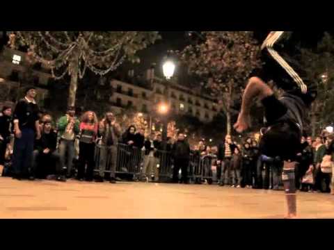 Street Dancers in Champs Elysees, Paris dance to "Party O'Clock"
