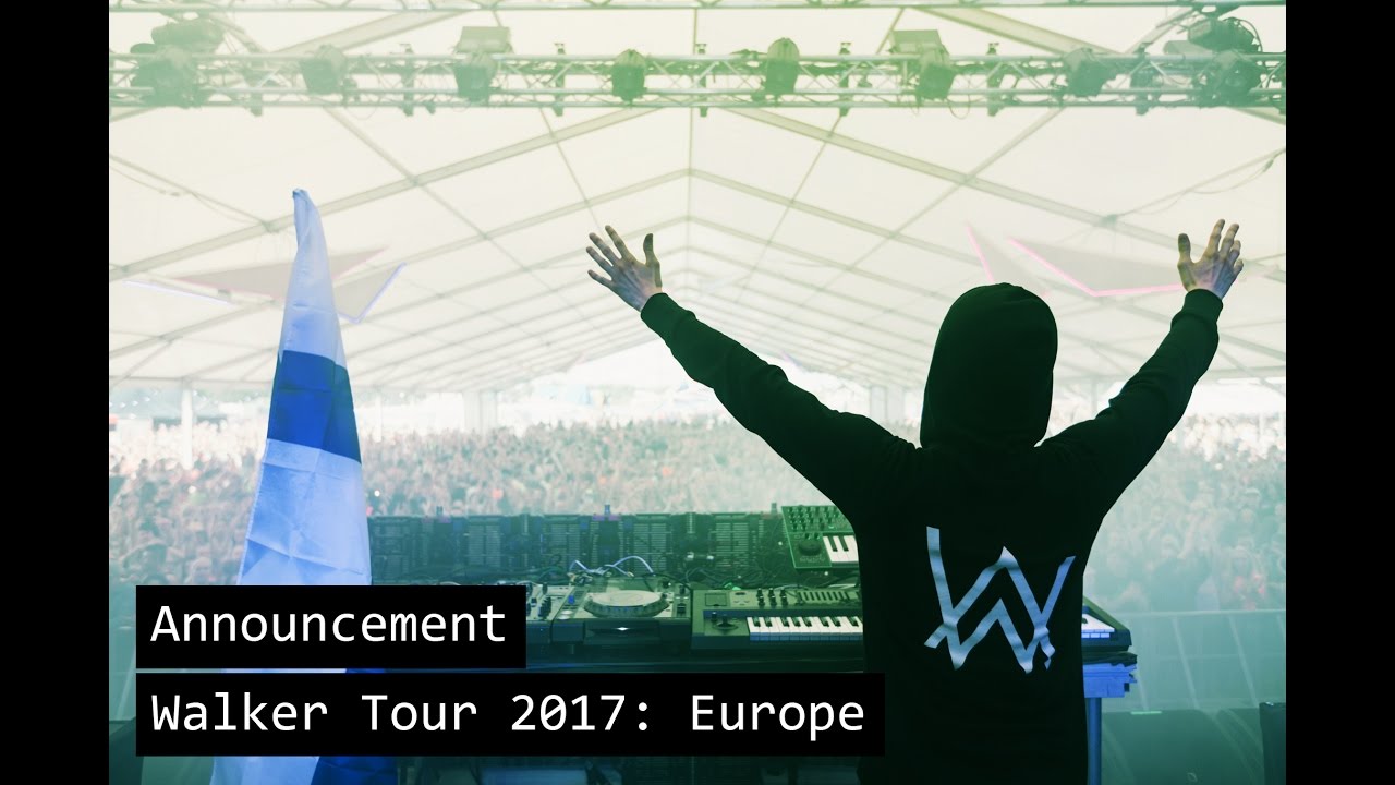 Alan Walker - Walker Tour 2017: Europe (Trailer)