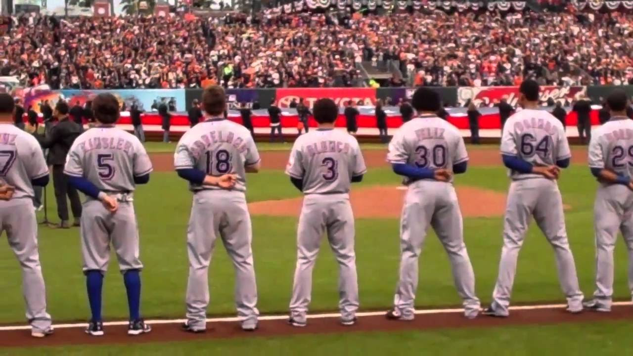 JL Sings The National Anthem For The MLB Game 1 World Series, San Francisco
