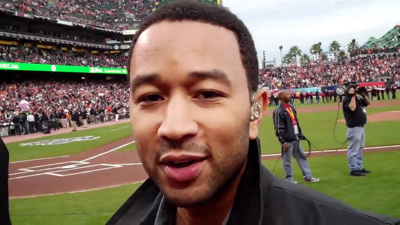 10 minutes before John Legend was set to perform the National Anthem at the World Series