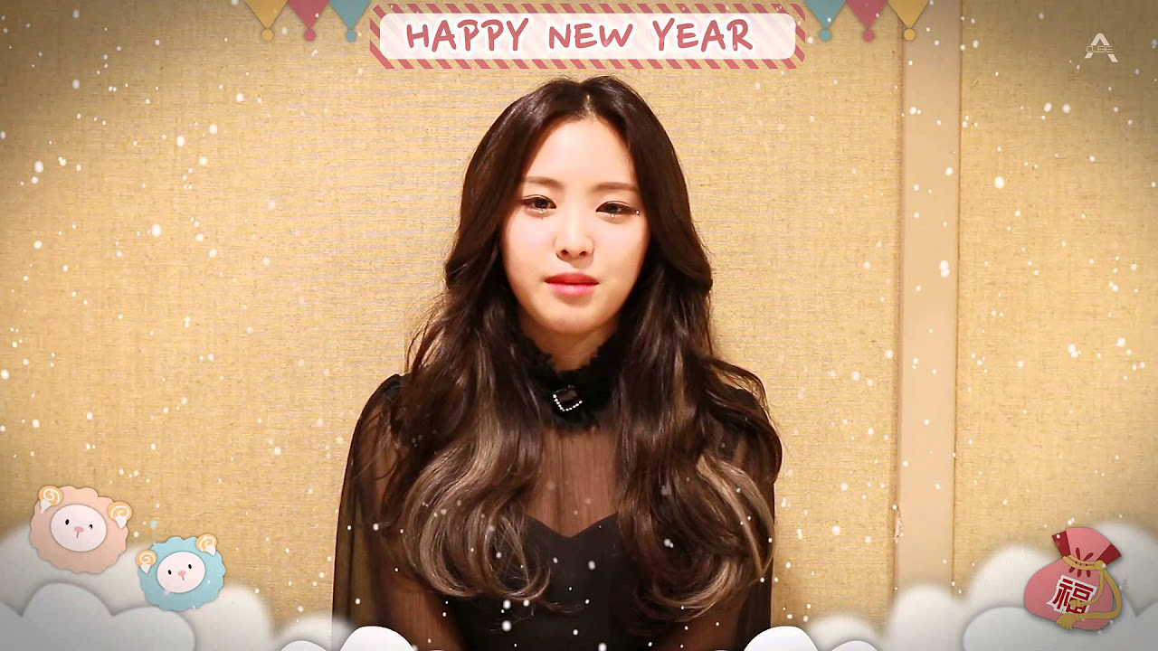 Apink Na Eun 2015 Happy New Year message !