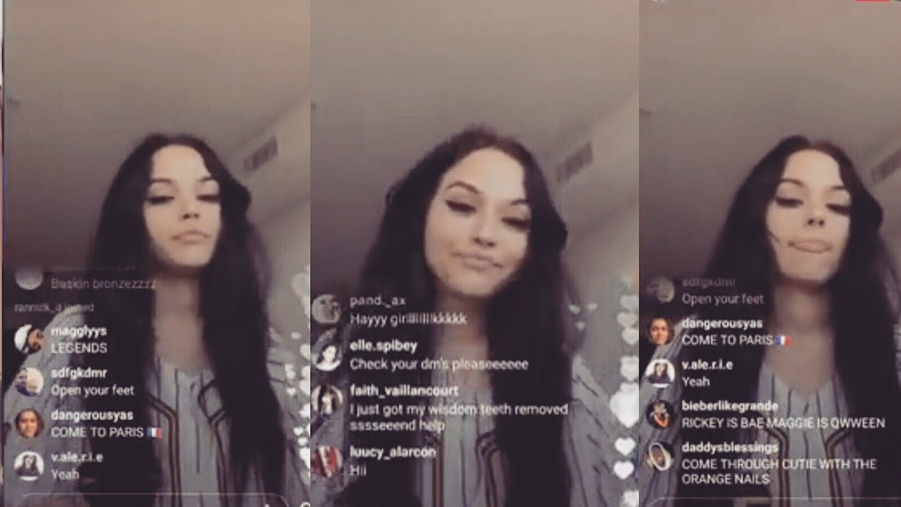 Maggie Lindemann on Instagram Live 30 May 2017