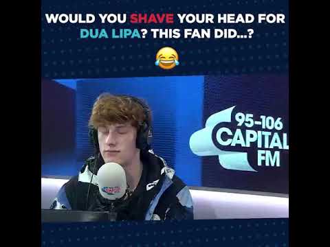 This Fan Shaved his head for Dua Lipa