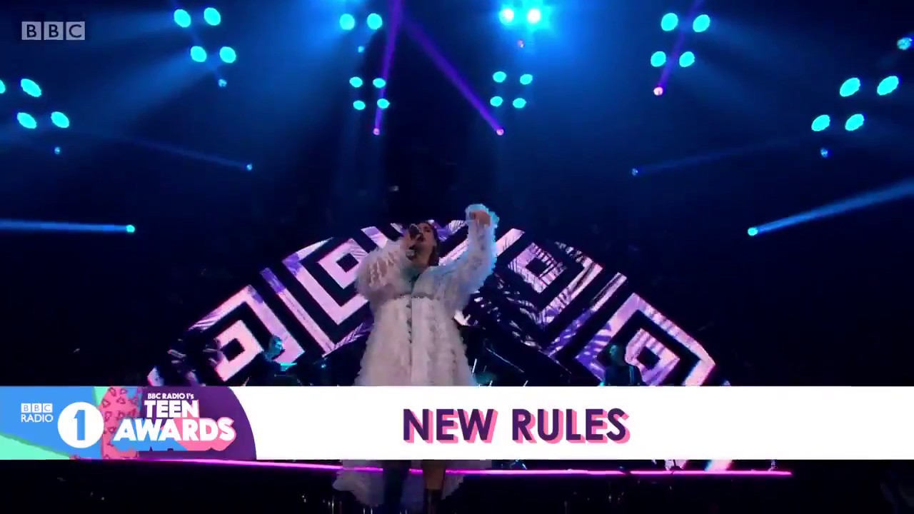Dua Lipa Performs "New Rules" at BBC RADIO 1 TEEN AWARDS