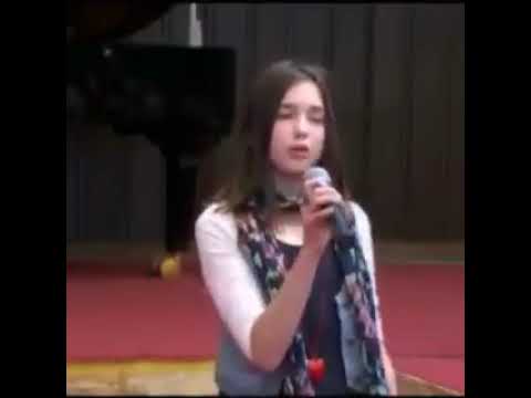 11 Year Old Dua Lipa singing "No One" by Alicia Keys