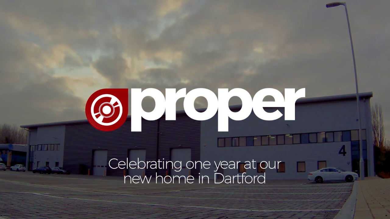Proper - 1 Year at our new warehouse in Dartford