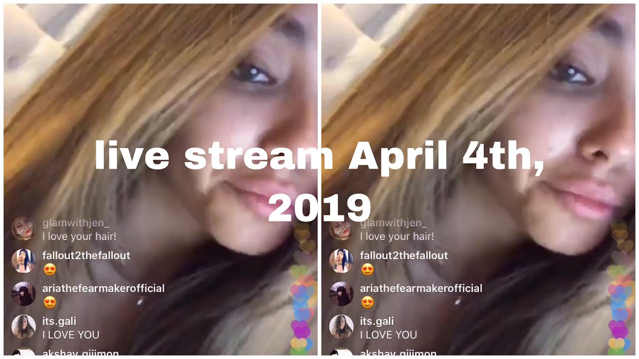 Madison Beer singing in live stream at 4.04.2019