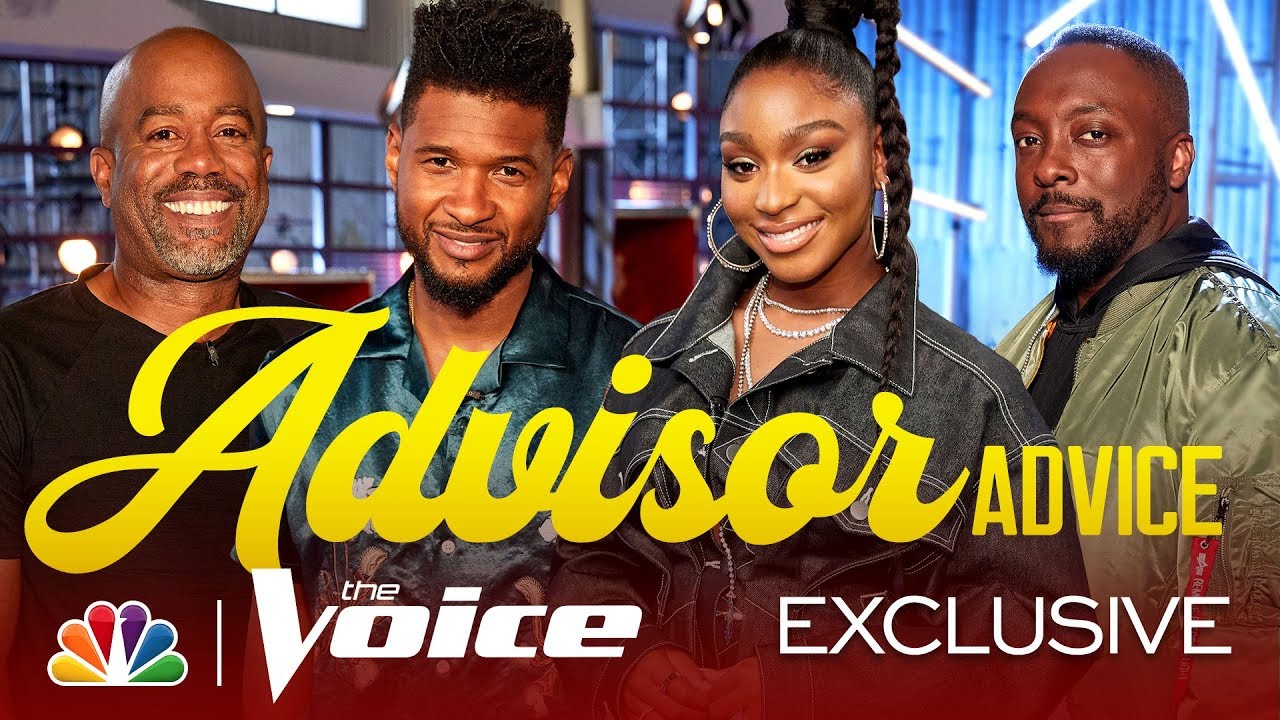 Voice Advisors Usher, Normani, will.i.am and Darius Rucker Give Ph.D.-Level Advice - The Voice 2019
