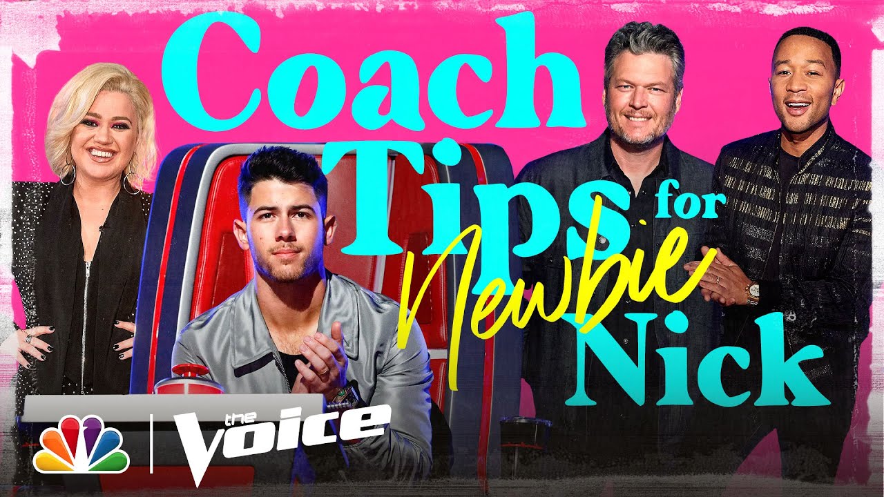 Kelly Clarkson, John Legend and Blake Shelton Share Tips for Rookie Nick Jonas - The Voice 2020