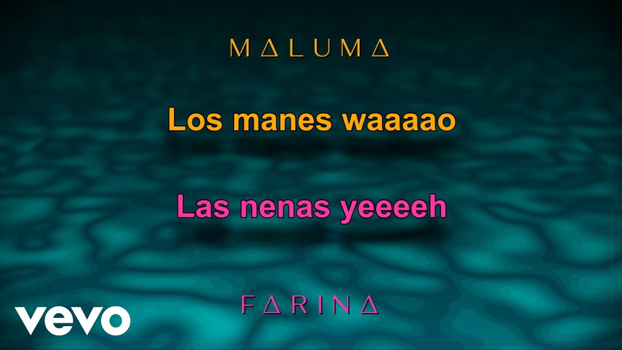 Farina, Maluma - Así Así (Karaoke Video)