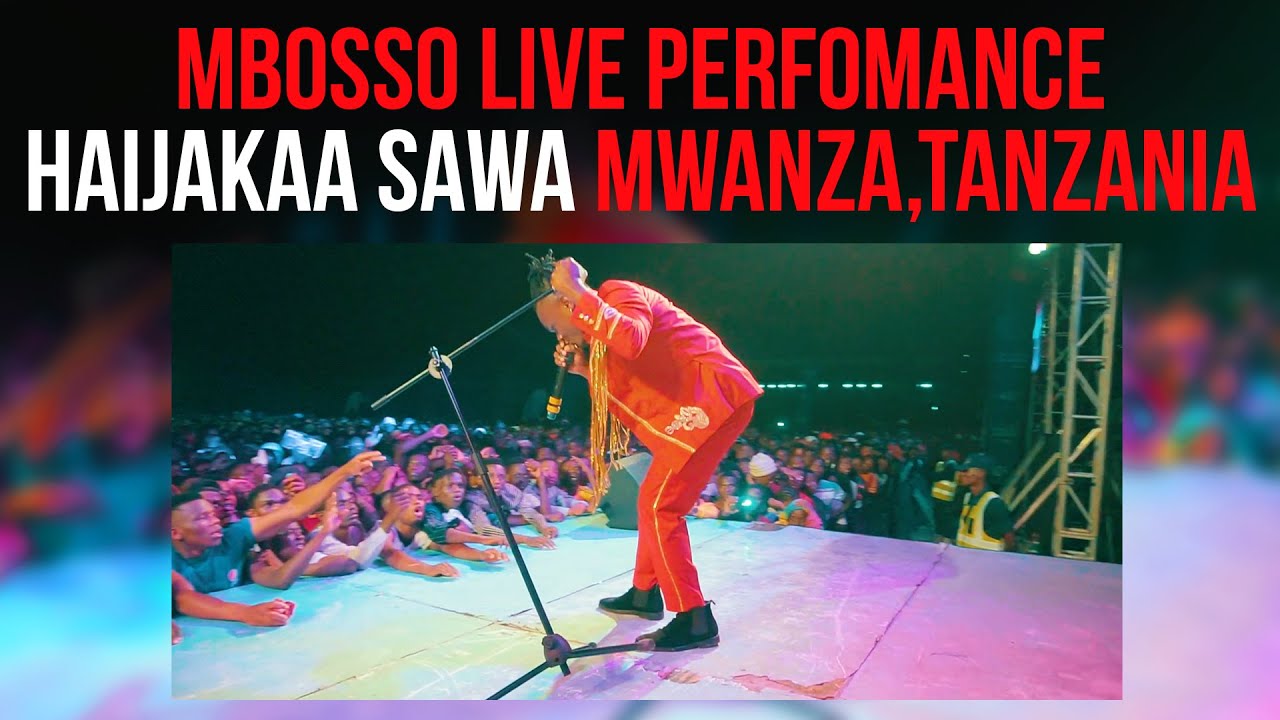 Mbosso live perfomance Haijakaa sawa Mwanza,Tanzania