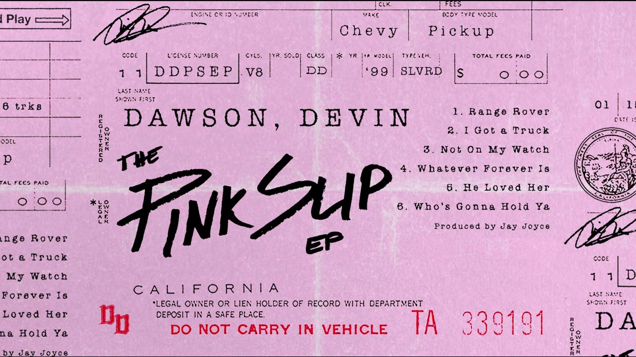 Devin Dawson - Not On My Watch (Audio)