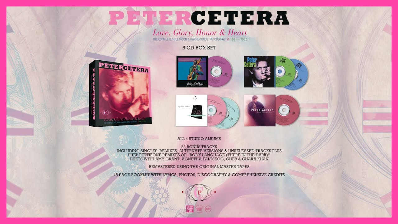 online trailer // "Love, Glory, Honor & Heart" -  6 CD box set from Peter Cetera