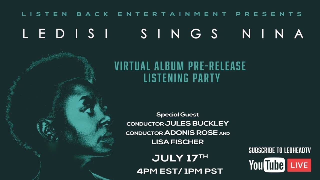 "Ledisi Sings Nina" Virtual Pre-Release Album Listening Party