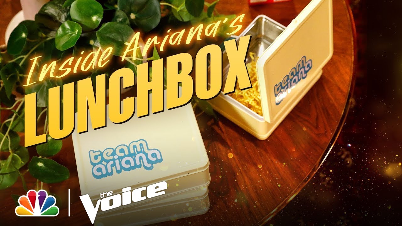 Ariana Grande Gives a Tour of Her Team Ariana Lunchbox | The Voice 2021