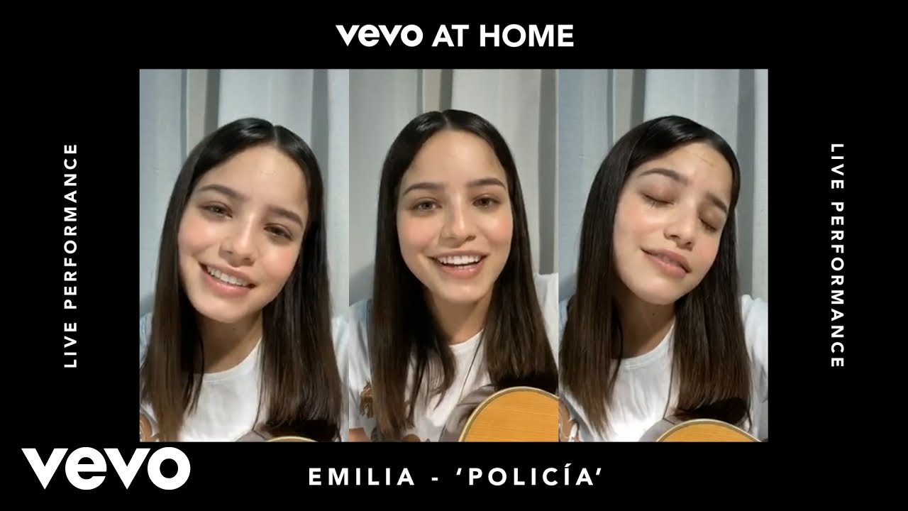 Emilia - Policía (Live) | Vevo at Home