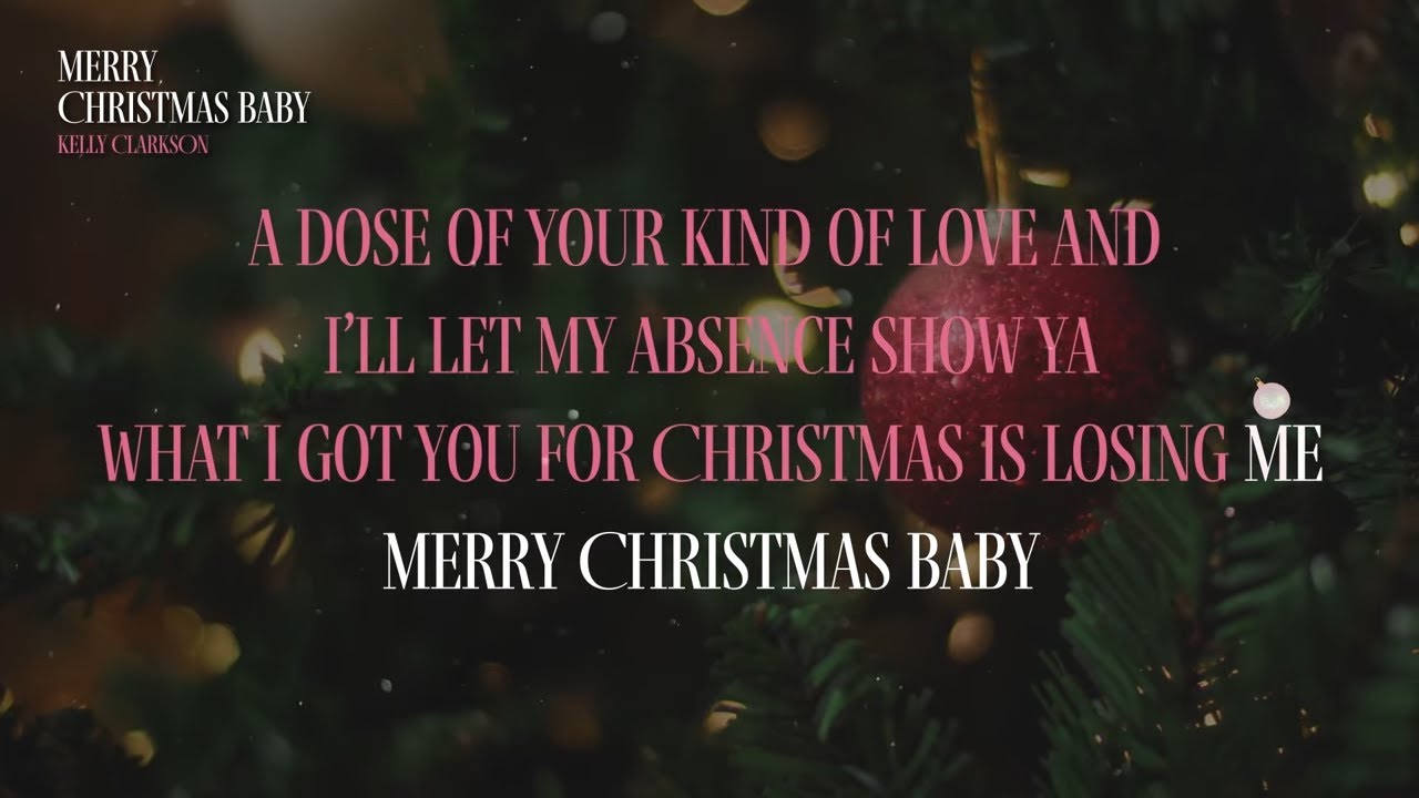 Kelly Clarkson - Merry Christmas Baby (Karaoke Video)