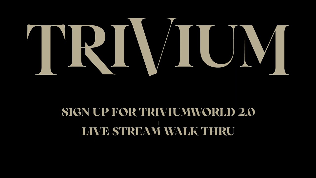 Trivium - Live From The Hangar (Website Tutorial)