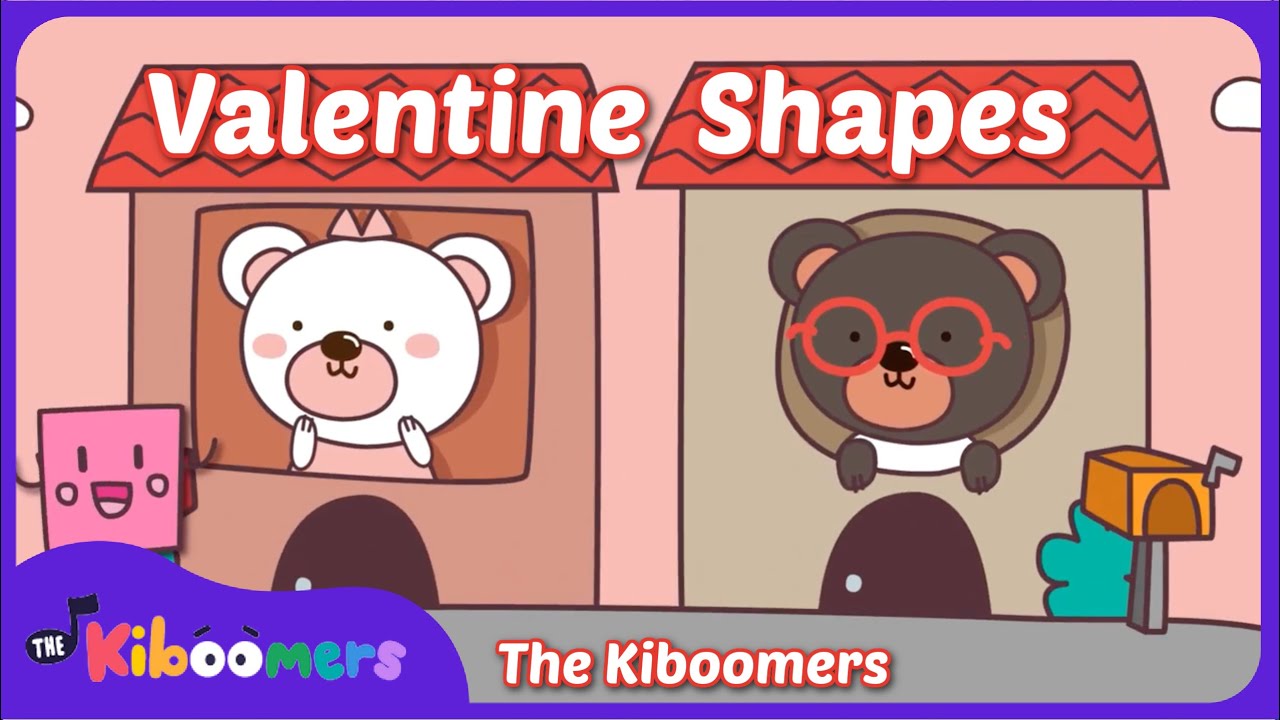 Valentine Shapes | The Kiboomers | Songs for Kids | Kids Music | Baby Songs
