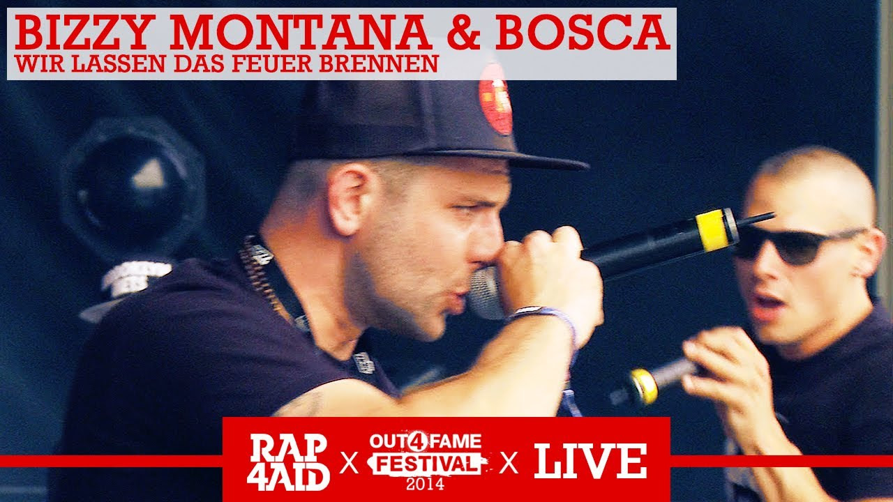 BIZZY MONTANA & BOSCA - WIR LASSEN DAS FEUER BRENNEN - LIVE at the Out4Fame Festival 2014 - RAP4AID