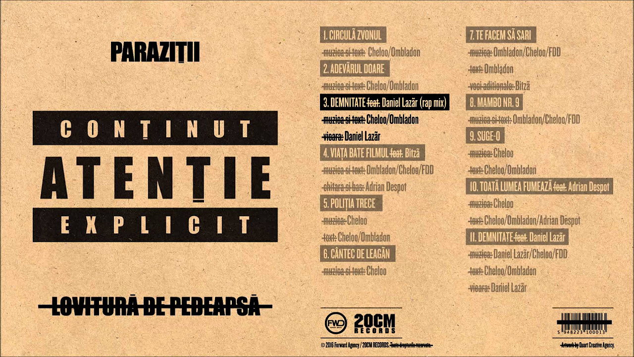 Paraziții - Demnitate (feat. Daniel Lazăr) Rap Mix