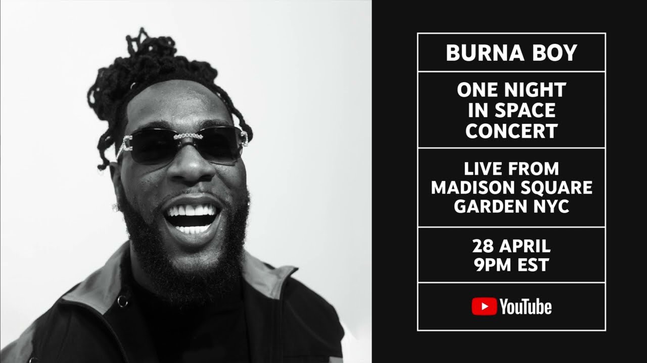 Watch Burna's Madison Square Garden Show Live On Youtube!