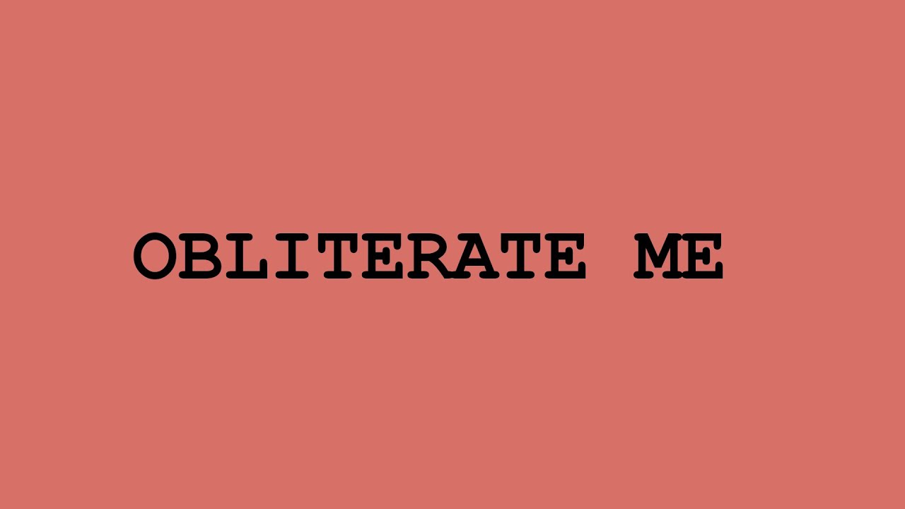OBLITERATE ME - Adam Carpenter (music video)