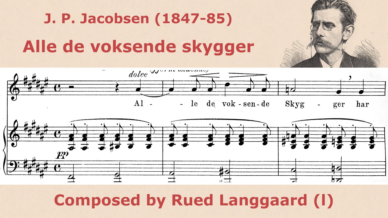 Rued Langgaard - Alle de voksende skygger - for solo voice (tenor)