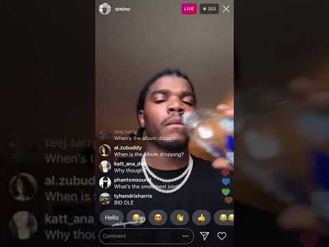 Smino plays unreleased song on live stream *LEAKED*