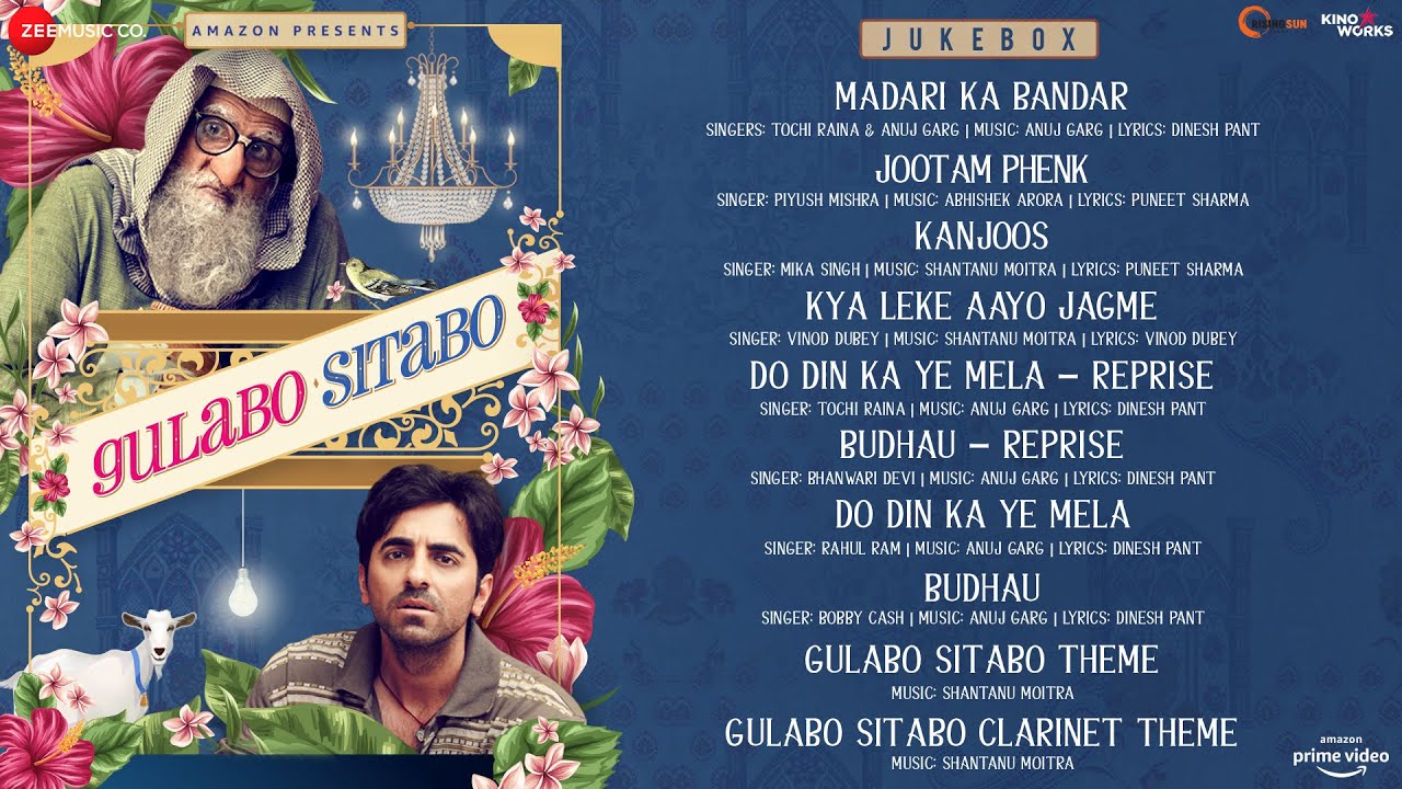 Gulabo Sitabo - Full Movie Audio Jukebox | Amitabh Bachchan & Ayushmann Khurrana