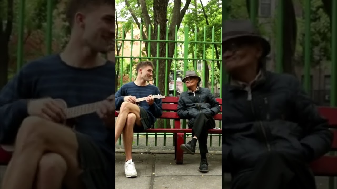 Singing my song for a stranger I met in NYC park