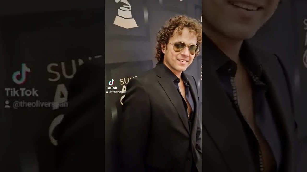 Oliver Sean on the Red Carpet at the 64th Grammys Awards