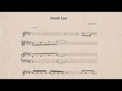 Conan Gray - Family Line (Official Lyric Video)