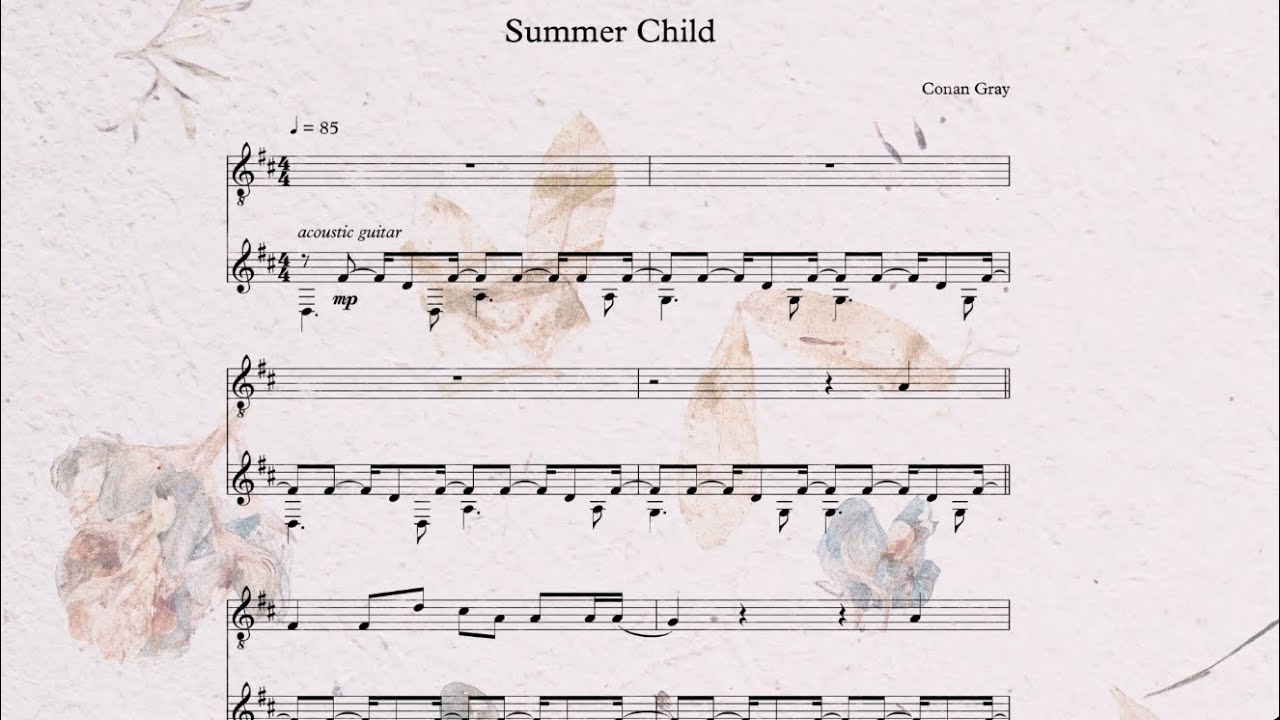 Conan Gray - Summer Child  (Official Lyric Video)