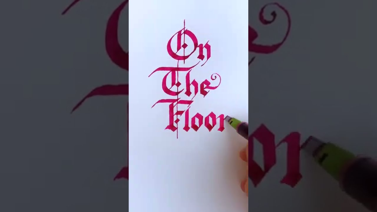 Dan Wilson - "On The Floor" (Perfume Genius Cover) - Calligraphy Video