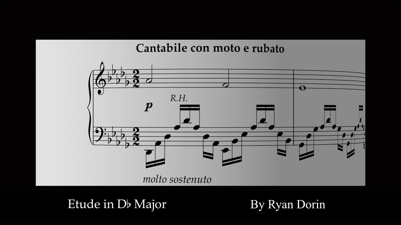 Etude In D-Flat Major For Piano
