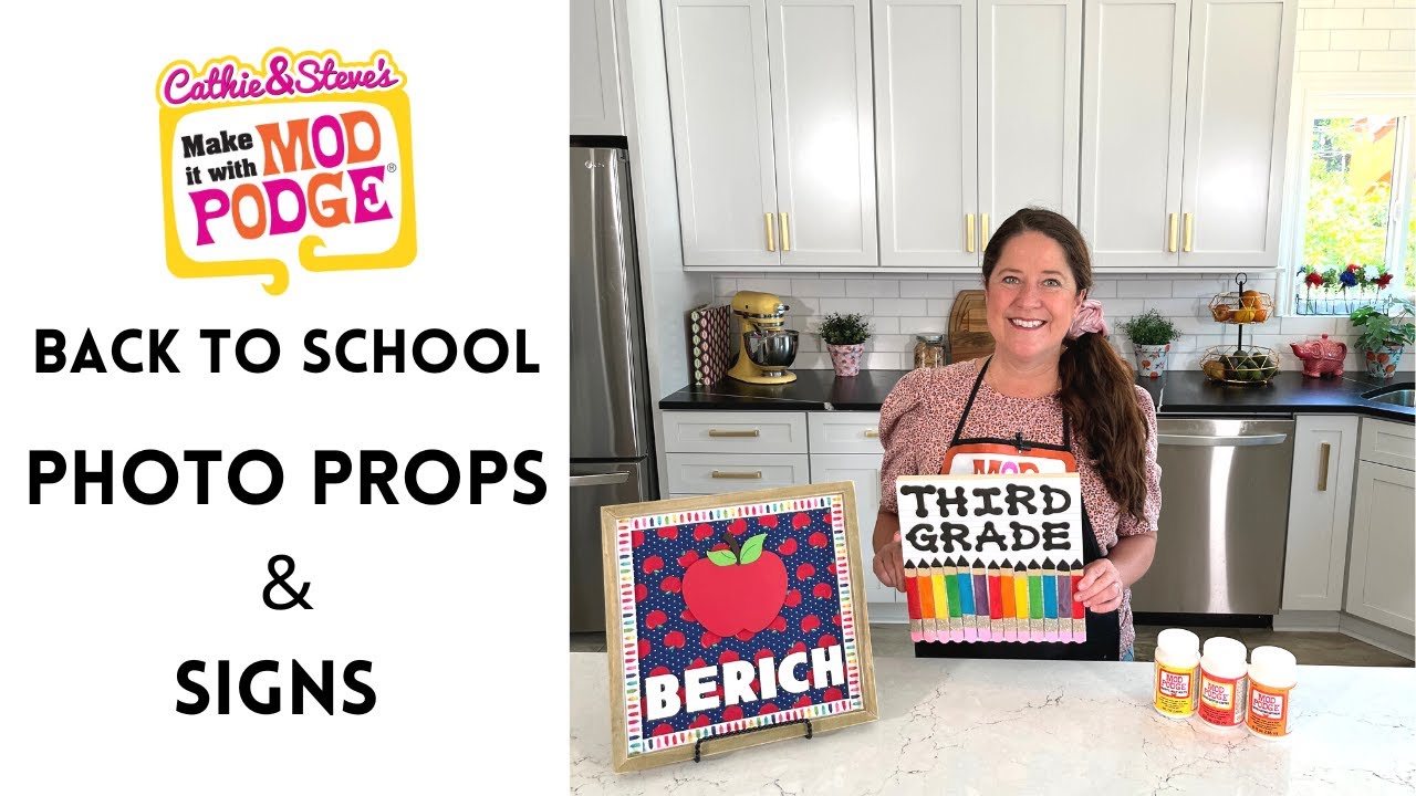 Back to School Signs and Teacher Gifts with Mod Podge