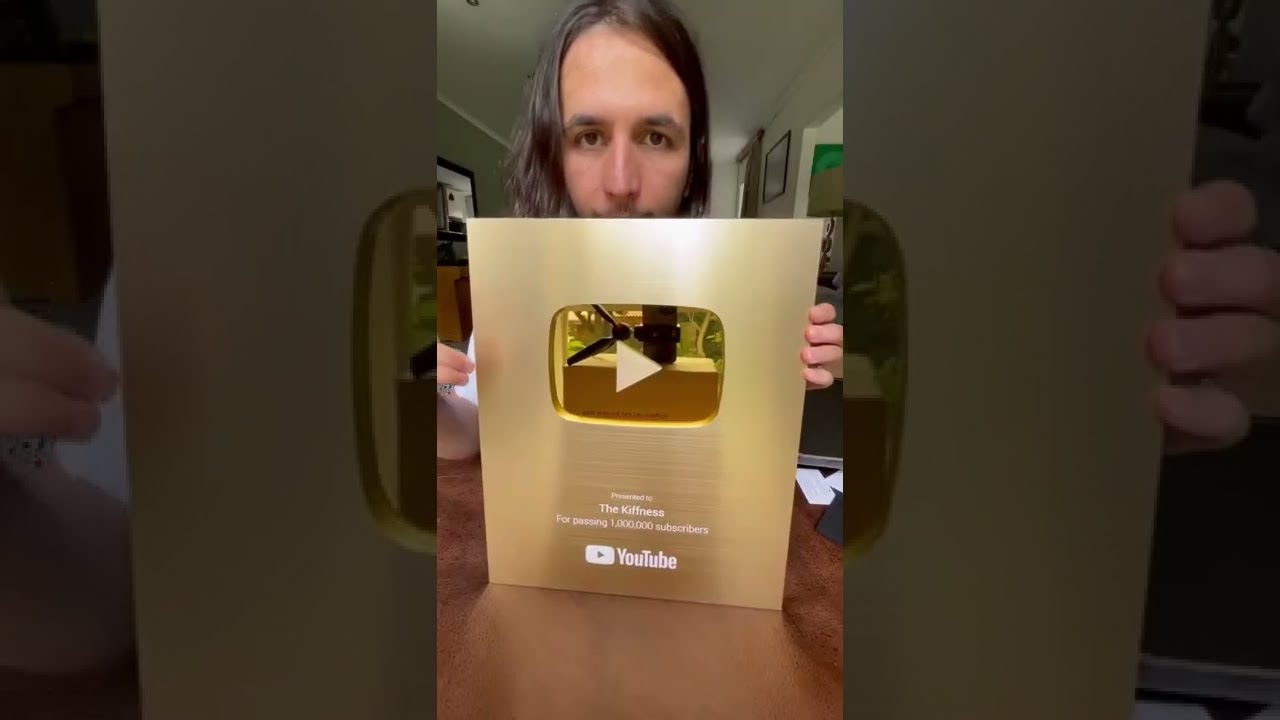 Gold Play Button Unboxing (1 Million Subs Award)