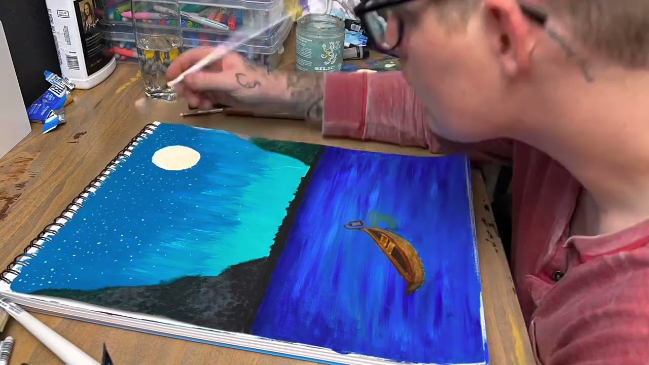 Lake UFO  (Painting Timelapse)