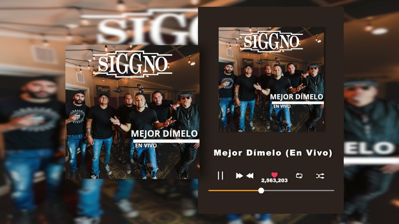 Siggno - Mejor Dímelo - En Vivo (Audio)