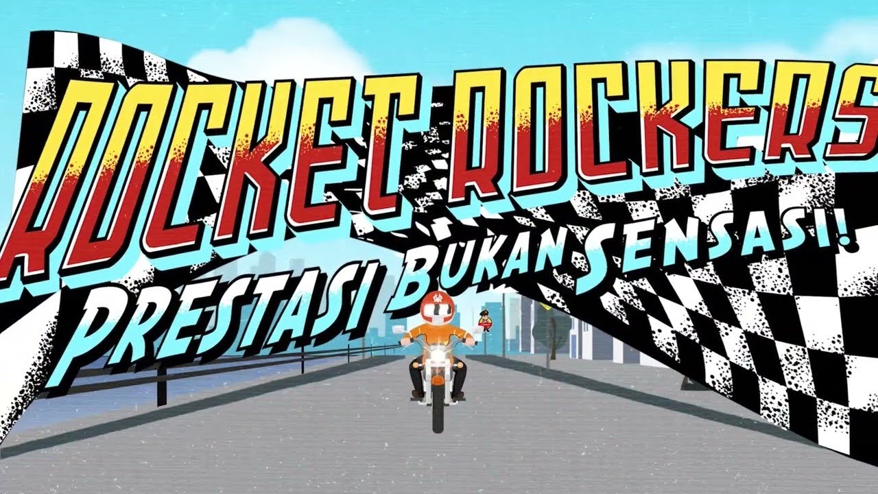 Rocket Rockers - Prestasi Bukan Sensasi (Lyrics Video) - Theme Song Street Race Polda Metro Jaya