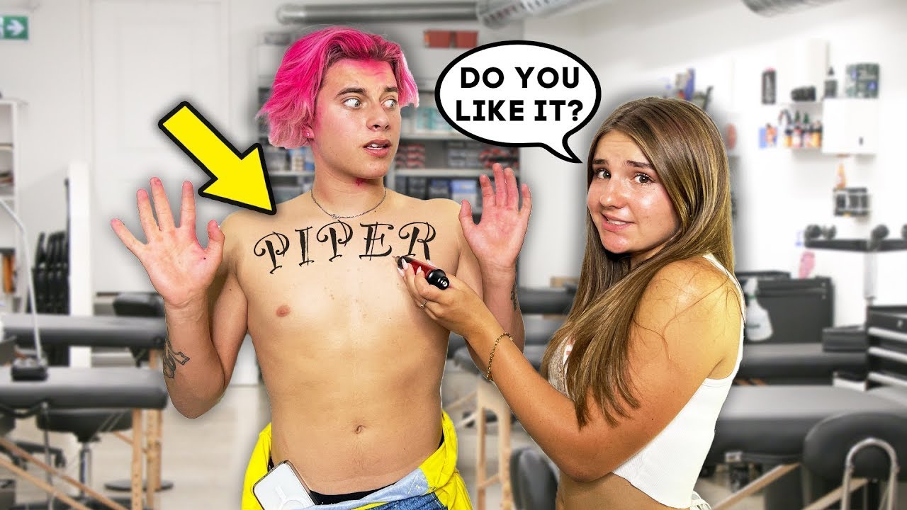 Saying Yes To My Ex For 24 Hours! (SHE GAVE ME A TATTOO) | ft. Piper Rockelle