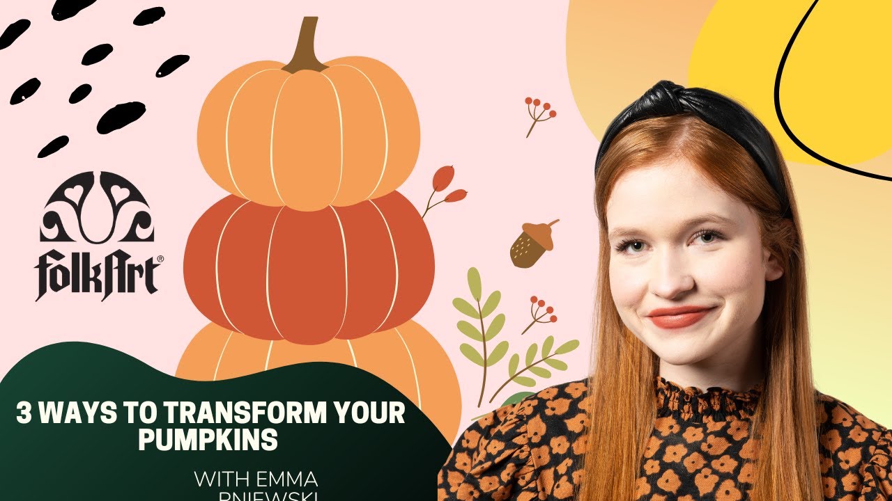Craft Break: 3 Pumpkin Backgrounds Using FolkArt