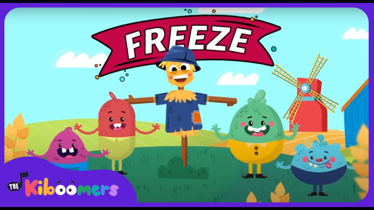 Fall Freeze Dance - The Kiboomers Preschool Songs and Nursery Rhymes for Circle Time