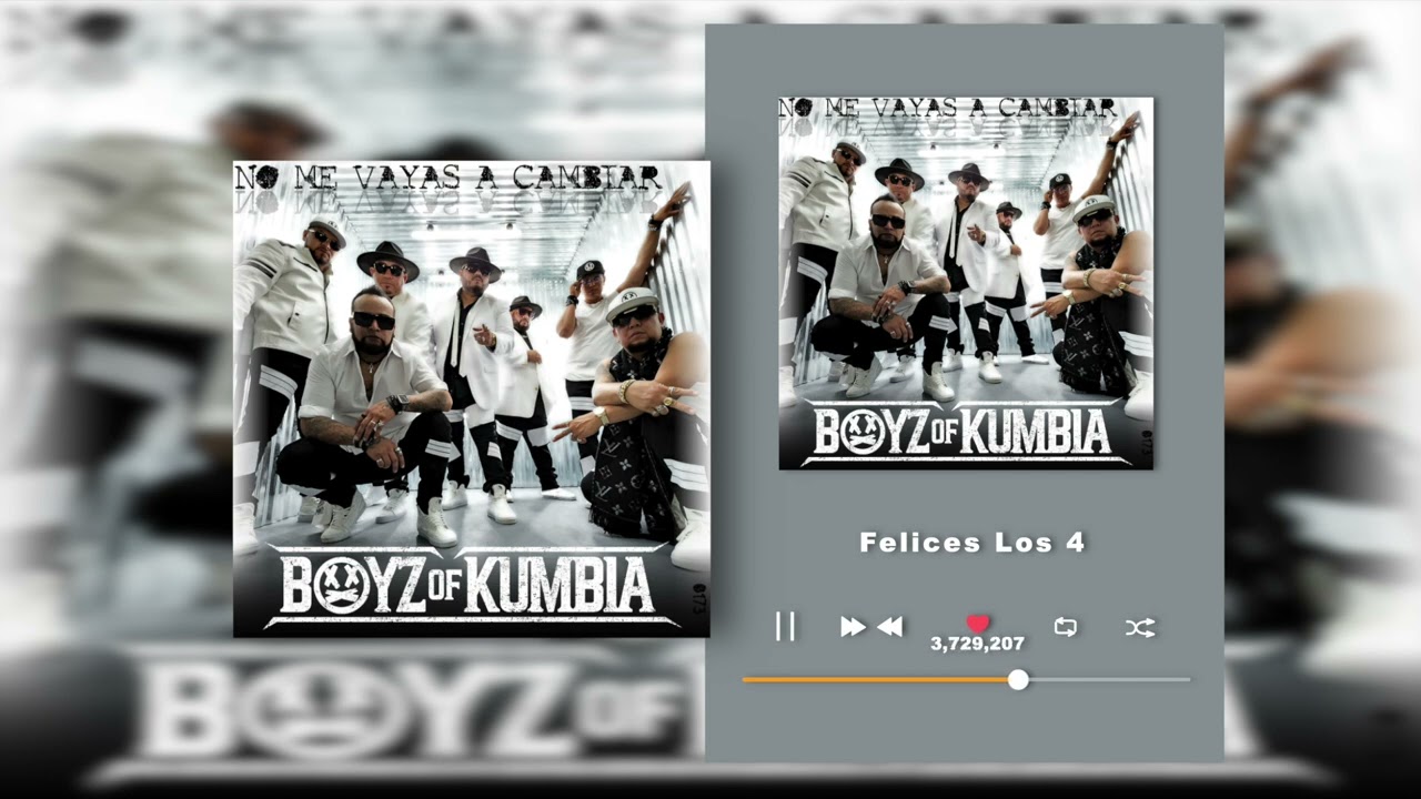 Boyz Of Kumbia - Felices Los 4 - No Me Vayas A Cambiar  (Audio)
