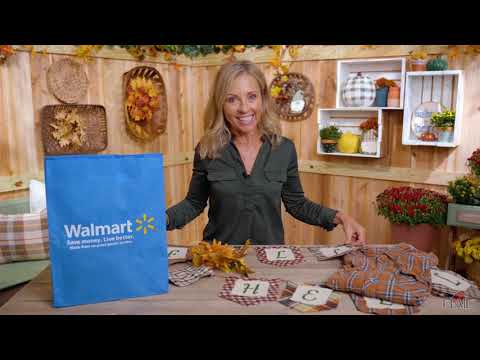 DIY Fall Flannel Banner - Make it Cozy with Walmart