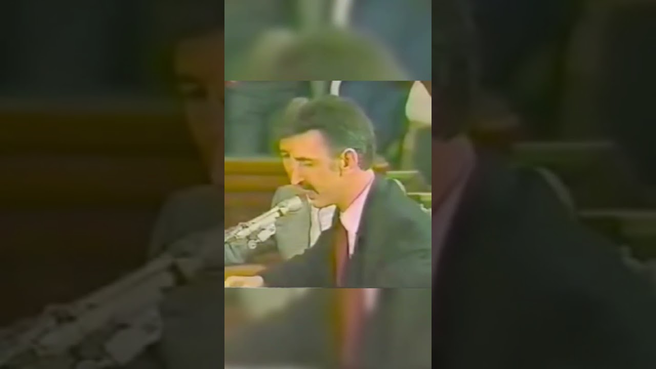 Today in 1985 - FZ testified before the Senate Commerce, Science and Transportation Committee.