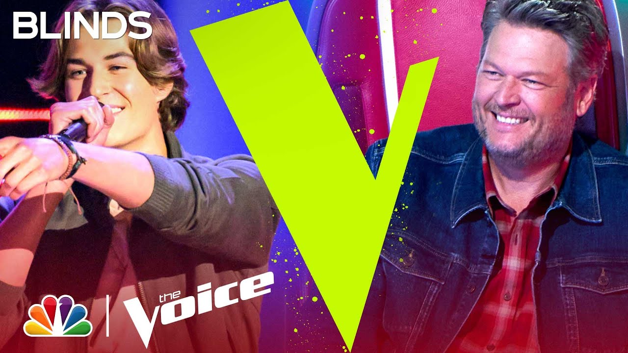 Brayden Lape's Charming Country Twist on Niall Horan's "This Town" | The Voice Blind Auditions 2022