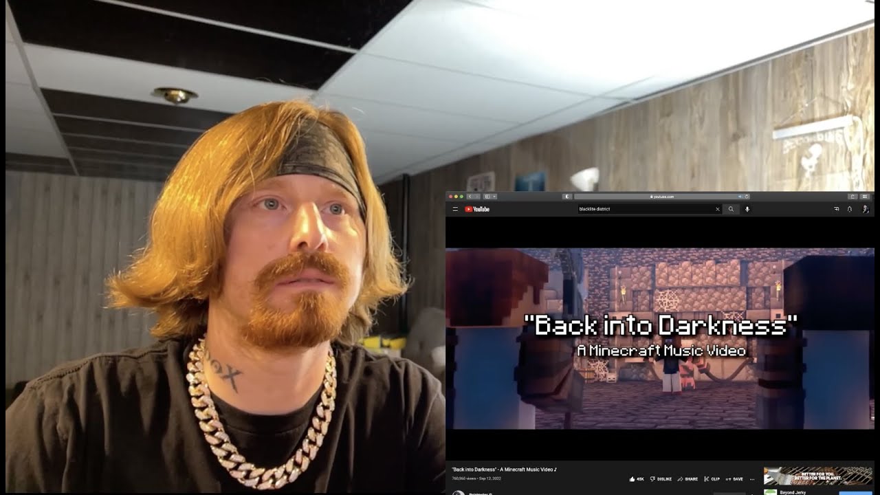 Blacklite District reacts to Rainimator's "Back Into Darkness" Minecraft video
