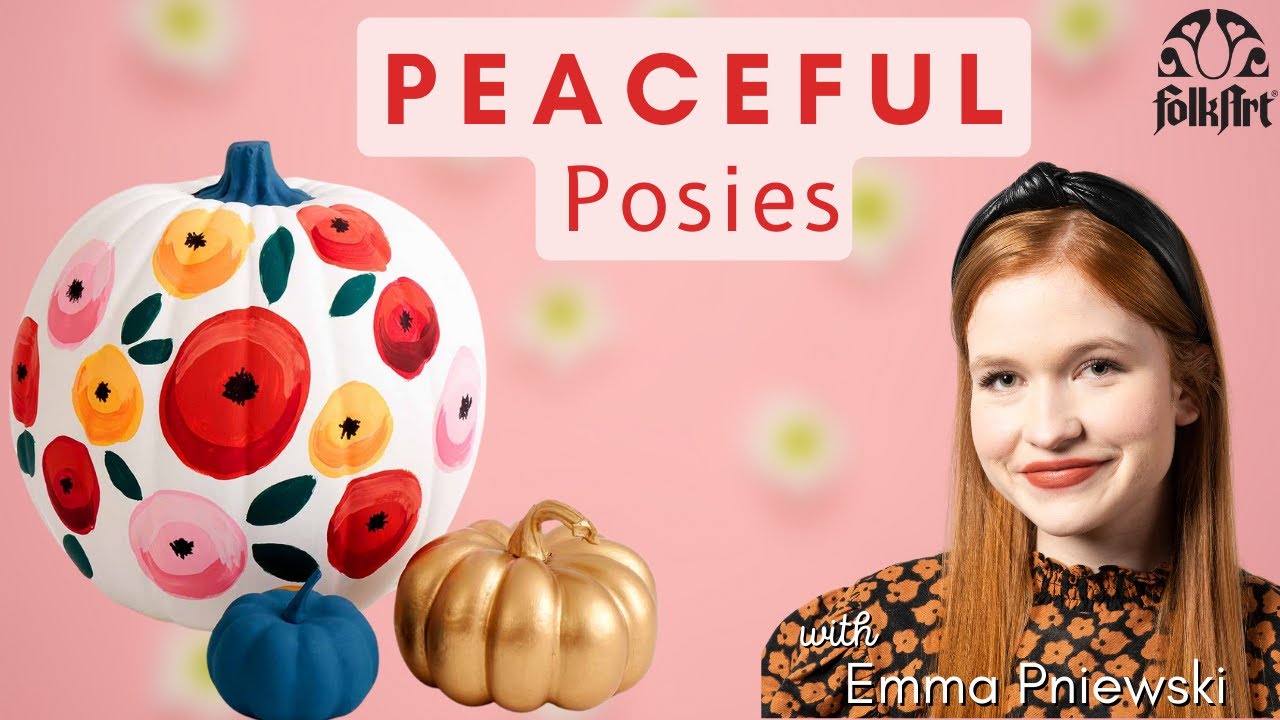 Craft Break: Peaceful Posies Pumpkin with FolkArt Matte